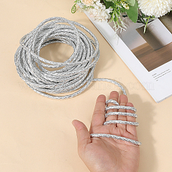 10 м круглый шнур из искусственной кожи с плетением&nbsp;WL-GF0001-32A-01