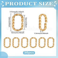 30 шт. Открытые соединительные кольца из нержавеющей стали 304&nbsp;STAS-LP0004-88