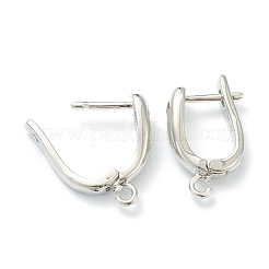 U-образные латунные серьги-кольца с застежкой сзади&nbsp;KK-J278-39P