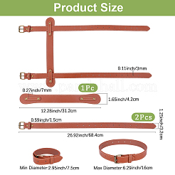 Искусственная кожа с ремешком для коврика для йоги из сплава&nbsp;AJEW-CL0001-99B-02