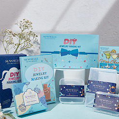 100 шт. 10-х цветный градиентный цветной 2-слойный фибровый тюль с украшениями&nbsp;FIND-SC0005-81