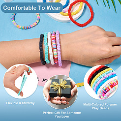 Браслеты из бусин из полимерной глины&nbsp;BJEW-TAC0032