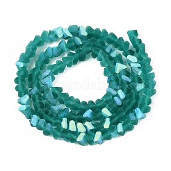 Матовые прозрачные стеклянные бусины&nbsp;LS-GLAA-N054-4mm-09