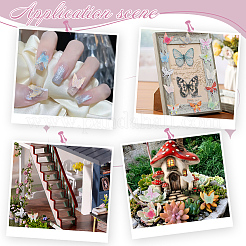 120 шт. 12-х цветные кабошоны из смолы для дизайна ногтей в виде бабочек&nbsp;MRMJ-HY0001-39