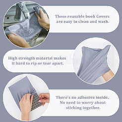 Обложки для книг из эластичной ткани&nbsp;AJEW-WH20014-08A-10