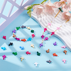 300шт 15 цвета непрозрачные акриловые бусины&nbsp;SACR-UN0001-04