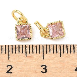 Квадратных латуни микро проложить кубического циркония подвески&nbsp;KK-I355-16G