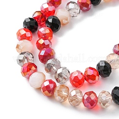 Стеклянные бусины с гальваническим покрытием &nbsp;EGLA-YW0002-E04