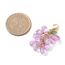 Украшение подвески из стекла и акрила в форме капли&nbsp;HJEW-TA00270