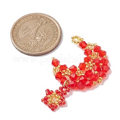 Подвеска из искусственного австрийского хрусталя с 5301 стеклом и круглыми бусинами тохо&nbsp;PALLOY-MZ00179-01