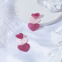 1 пара сережек-гвоздиков из сплава и акрила для женщин&nbsp;EJEW-LP0003-68