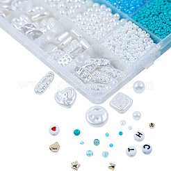 Набор для поиска ювелирных изделий своими руками 24 стиль из акрила и АБС-бусин&nbsp;DIY-NB0012-02D