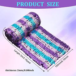 Трехцветная пластиковая блестка с эластичной тесьмой&nbsp;EW-WH0013-26