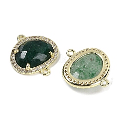 Натуральный зеленый клубничный кварц граненые овальные звенья&nbsp;G-B126-01G-02