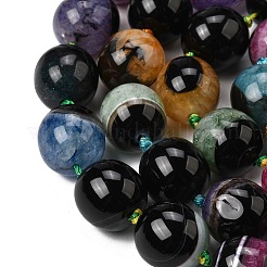 Природный агат бисер нитей&nbsp;G-F820-B01-01