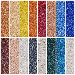 FGB прозрачные круглые стеклянные бусины с посеребренной отделкой&nbsp;SEED-OL0001-10B-01