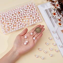 200 шт. фарфоровые бусины ручной работы с принтом&nbsp;PORC-ME0001-09