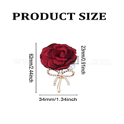 1 шт. брошь-цветок из ткани&nbsp;JEWB-LP0010-05