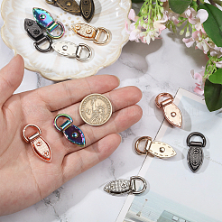 12 шт. двухцветные застежки-подвески из сплава&nbsp;FIND-CA0010-72