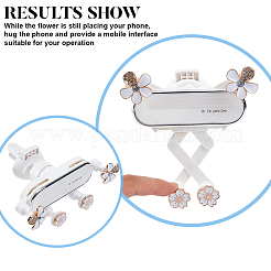 Пластиковый автомобильный держатель для телефона в форме цветка&nbsp;AJEW-WH0314-996