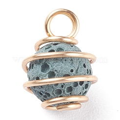 Невощеные подвески из натуральной лавы&nbsp;PALLOY-JF01334