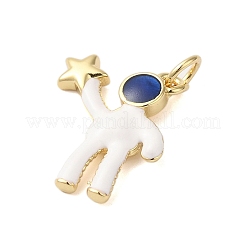 Подвески из латуни с эмалью в стойку&nbsp;KK-S372-08G