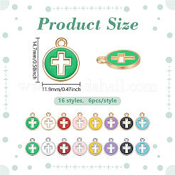 96шт 16 стиля сплава эмалевые подвески&nbsp;FIND-PH0027-83