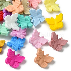 21шт 21 цвета бабочка пищевые экологически чистые силиконовые фокусные бусины&nbsp;SIL-CJ0002-29