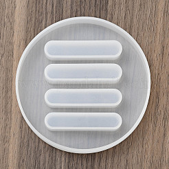 Diy плоские круглые подставки для подставок силиконовые Молды&nbsp;LS-DIY-E052-02