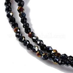 Стеклянные бусины с гальваническим покрытием &nbsp;EGLA-H107-01A-HP01