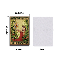 Старинный металлический оловянный знак&nbsp;AJEW-WH0189-026