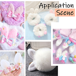 40 шт. двухцветные двухсторонние кабошоны из шерстяного волокна&nbsp;FIND-SC0020-31