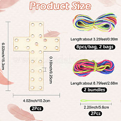 Пасхальный незаконченный деревянный крест&nbsp;WOOD-SP0001-69