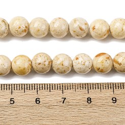 Нити из натурального окрашенного мрамора&nbsp;G-P593-8mm-06