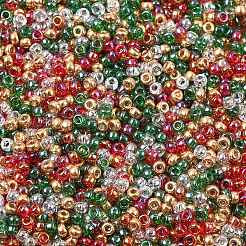 4 цвет 11/0 рождественских круглых бисерных бусин Miyuki&nbsp;SEED-X0058-18