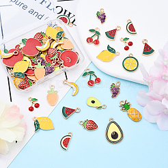 60шт 15 стиля подвески из сплава с эмалью&nbsp;ENAM-YW0004-87