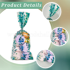 100 шт. целлофановые пакеты для упаковки конфет с принтом в виде листьев&nbsp;ABAG-GF0001-40