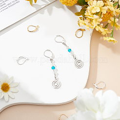 2 цвет 60 шт латунная фурнитура для сережек с застежкой-рычагом&nbsp;KK-BC0002-34