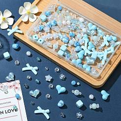 180шт прозрачные и непрозрачные акриловые бусины&nbsp;TACR-CJ0001-67