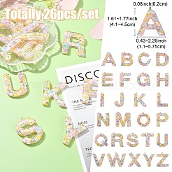 26шт 26 стиля прозрачные подвески из эпоксидной смолы&nbsp;CRES-YW0002-28E