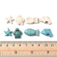 80 шт. 8 стиля синтетических бирюзовых&nbsp;G-FP0001-06