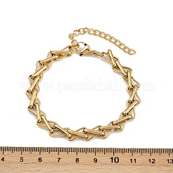 Браслеты-цепочки из нержавеющей стали 304 для женщин&nbsp;BJEW-Z143-13G