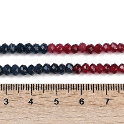 Нити градиентных бусин из натурального белого нефрита&nbsp;G-Z069-01H