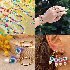 240шт 8 цвета бусины из полимерной глины ручной работы&nbsp;CLAY-CJ0001-51