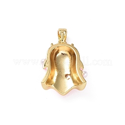 Подвески из латуни с эмалью в стойку&nbsp;KK-D060-01G-02