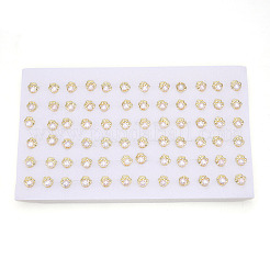 Серьги-гвоздики из натурального жемчуга в форме следа из латуни&nbsp;PEAR-N020-05W