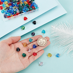 100 шт. Прозрачные стеклянные подвески&nbsp;PALLOY-GA00031