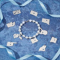 10 шт. 10 подвески из нержавеющей стали 201&nbsp;STAS-UN0036-64