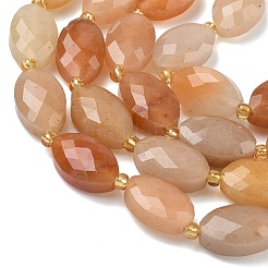 Натуральный красный авантюрин бисер нитей&nbsp;G-A295-A04-01