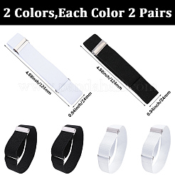 8 шт. 2-цветные полиэстеровые держатели для рукавов рубашек&nbsp;AJEW-CY0002-13